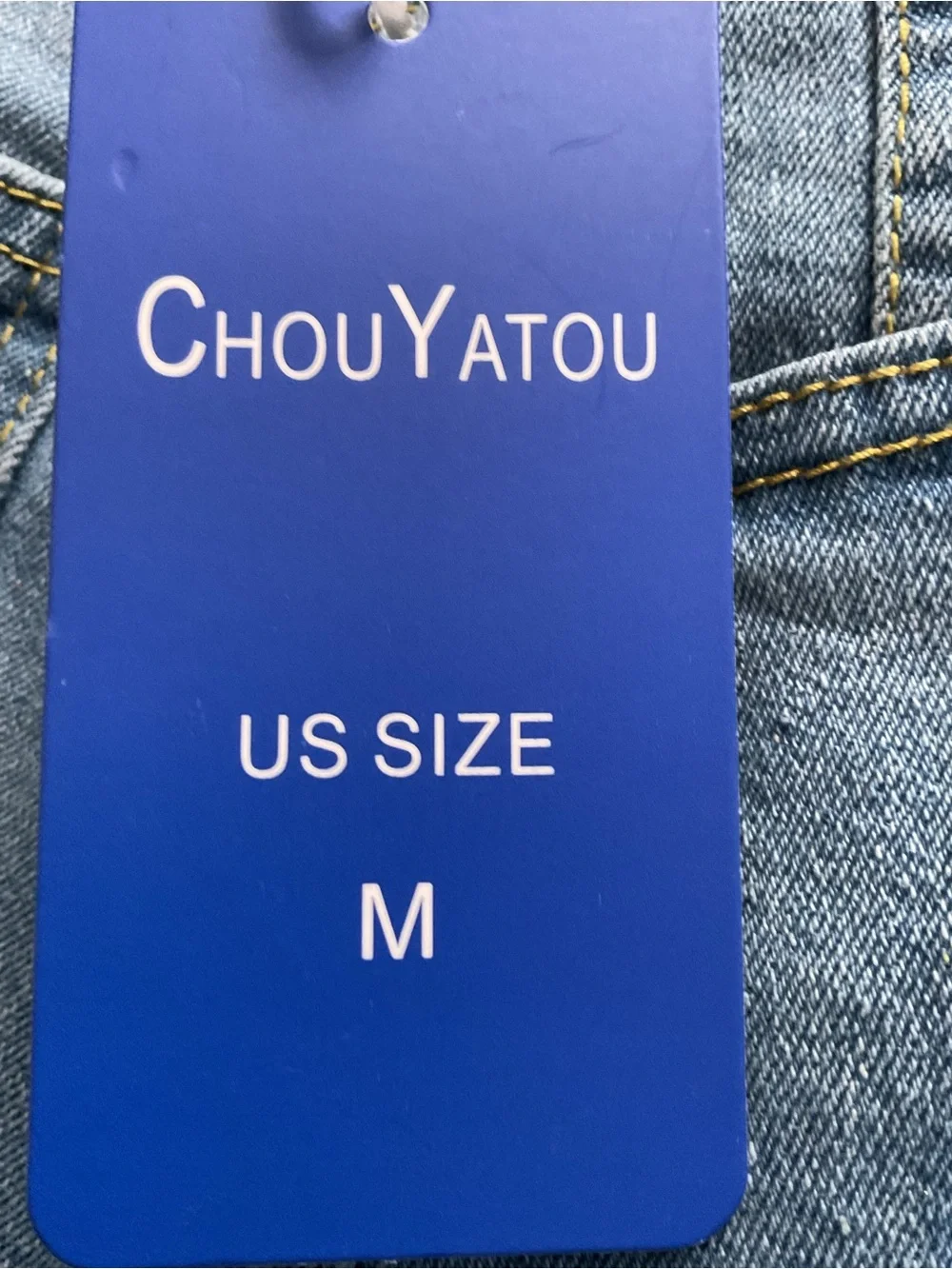 NWT ChouYatou Light Wash Stretch Denim Pencil Skirt Size M